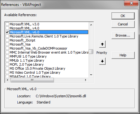 Microsoft Xml, V6.0 For Excel Mac 2011